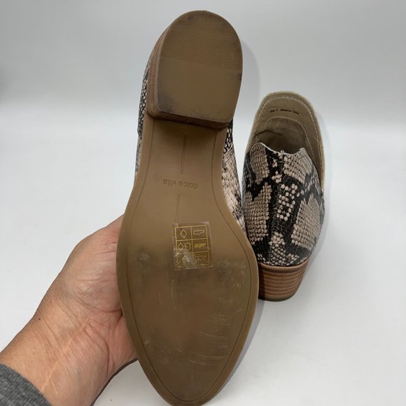 Dolce Vita Sonni Ankle Bootie Snake Skin Print Sz 8 - Picture 7 of 9